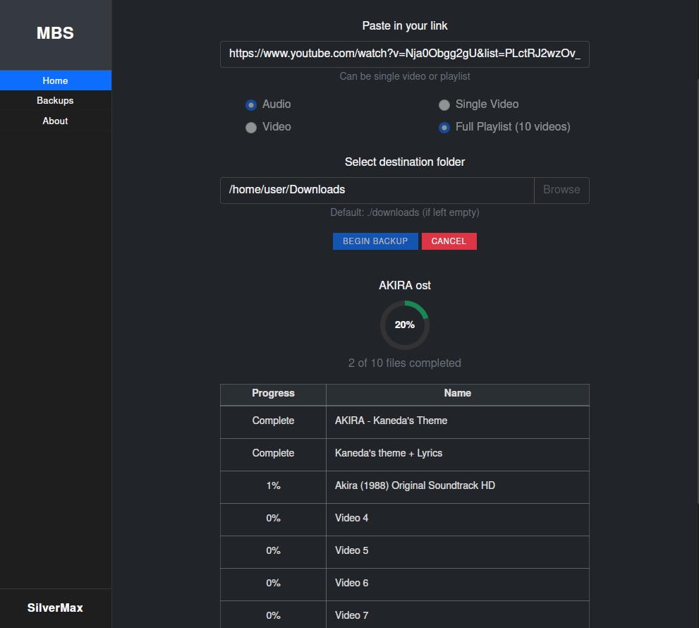 Main UI